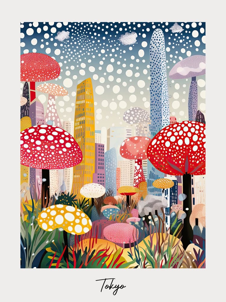 Poster Of Tokyo, Illustration In The Style Of Pop Art 2