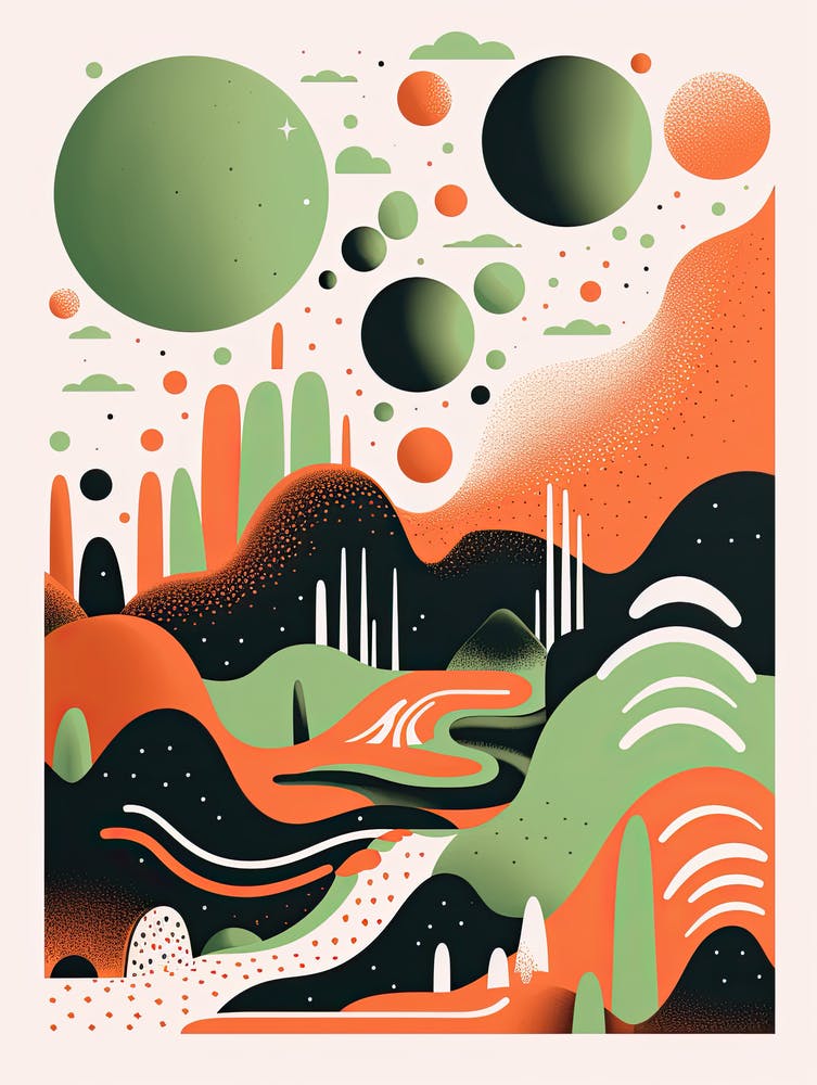 Transcendent Tones; Risograph Vintage Abstractions