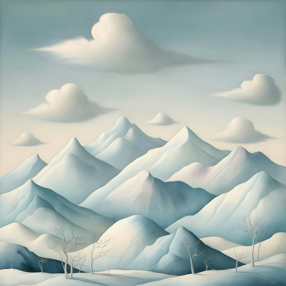 Schneebedeckte Berge 2