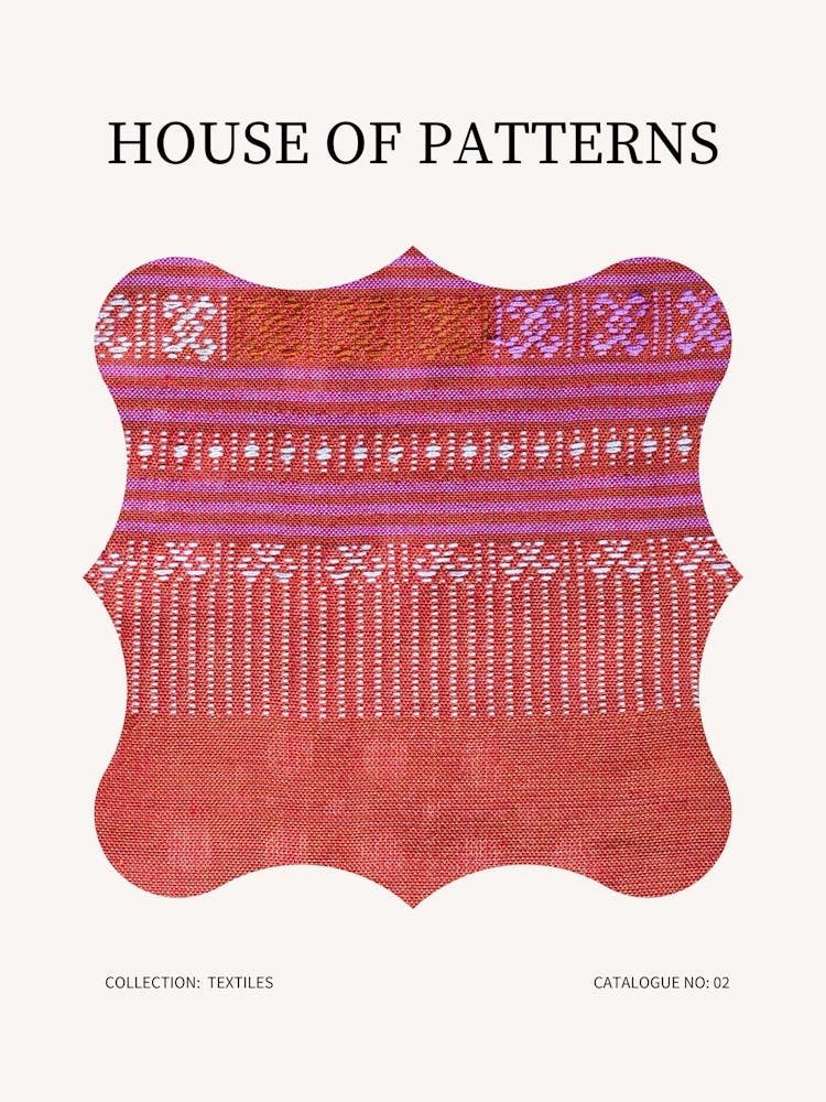Textile Pattern Poster 2 Art Print by House of Patterns – Fy!