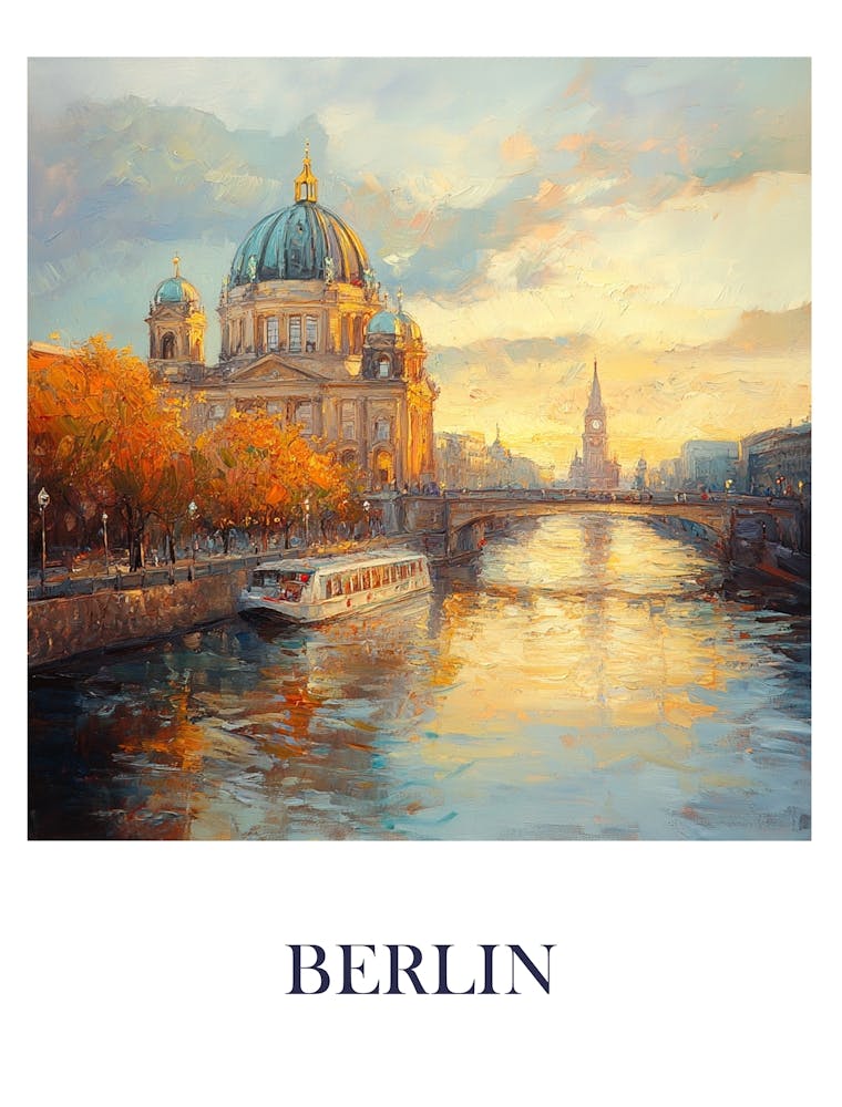Berlin At Sunset