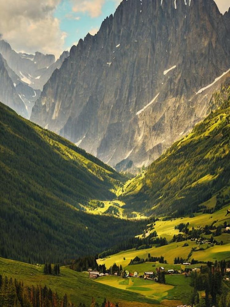 Vanoise National Park France Vintage Poster