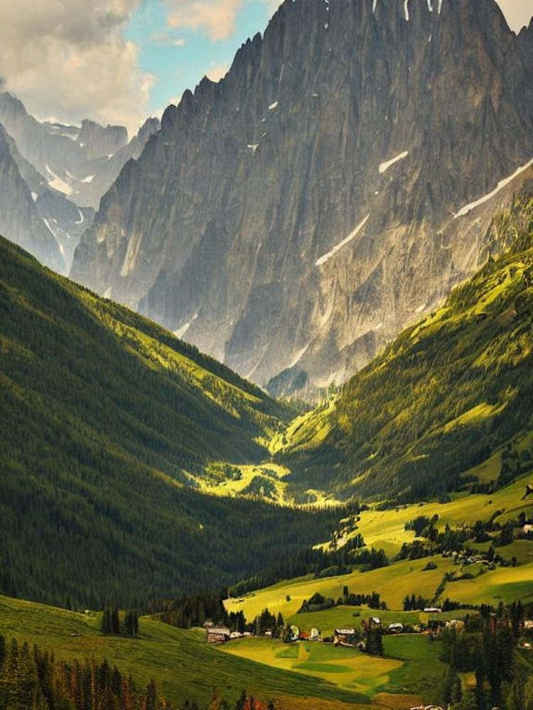 Vanoise National Park France Vintage Poster