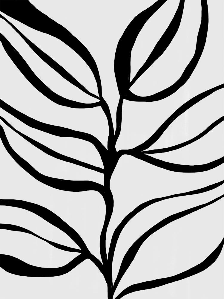 Abstract Leaves On A Branch