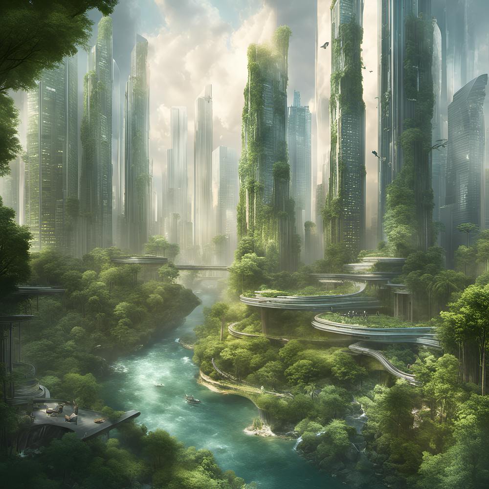 Futuristische Stadt