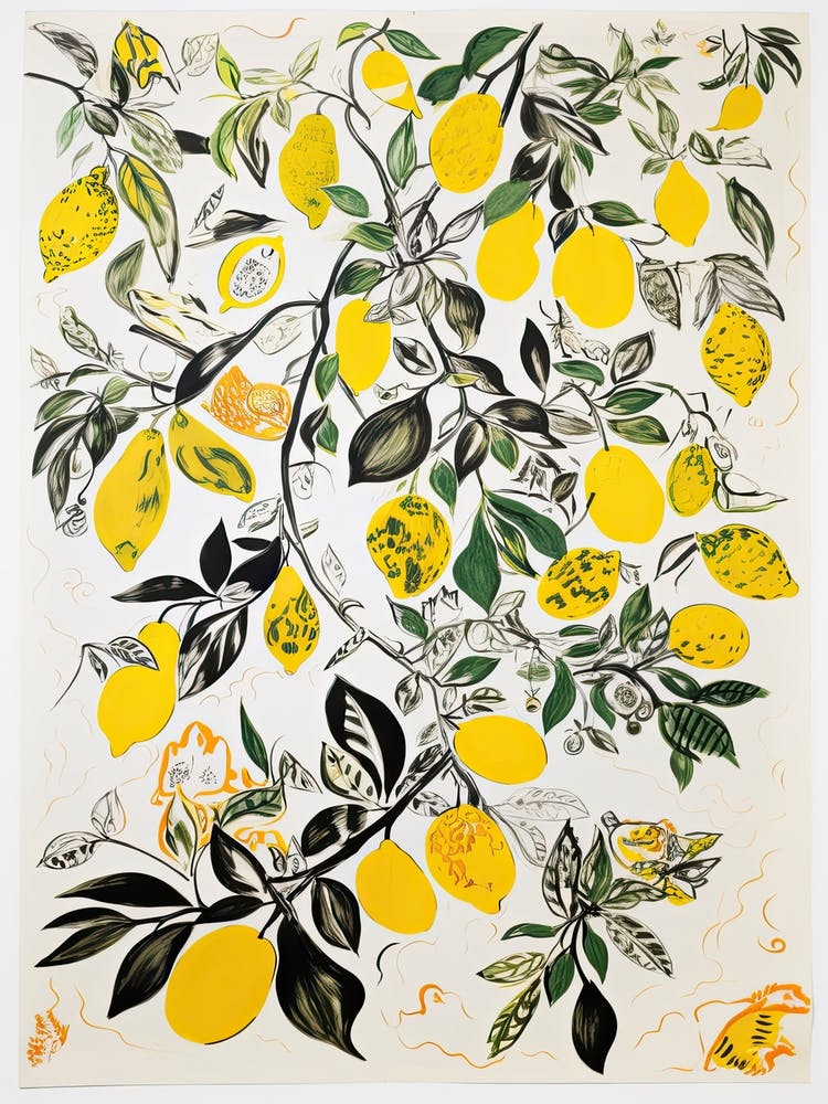Lime Fruit Drawing 1