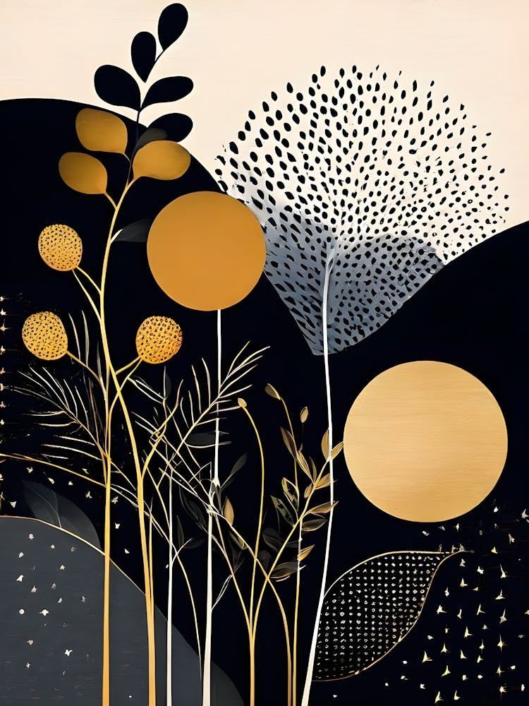 Abstract Gold Canvas Print