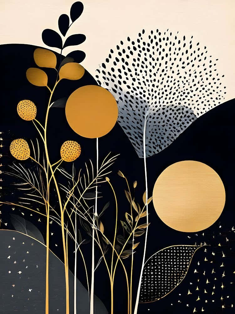 Abstract Gold Canvas Print