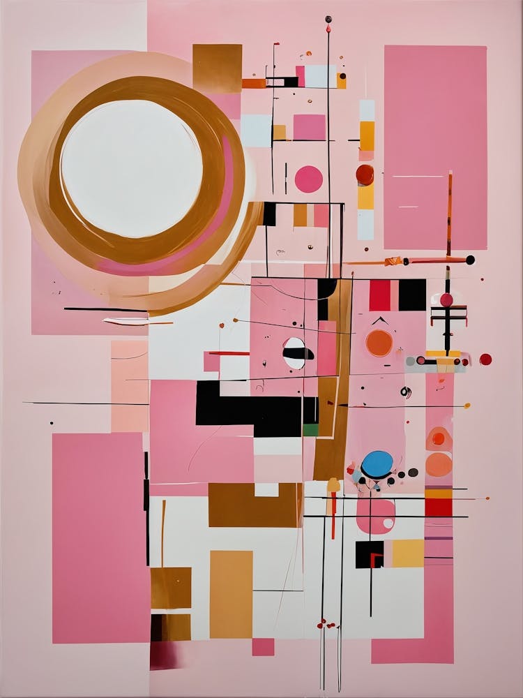 Rosa Abstrakt Nr. 1