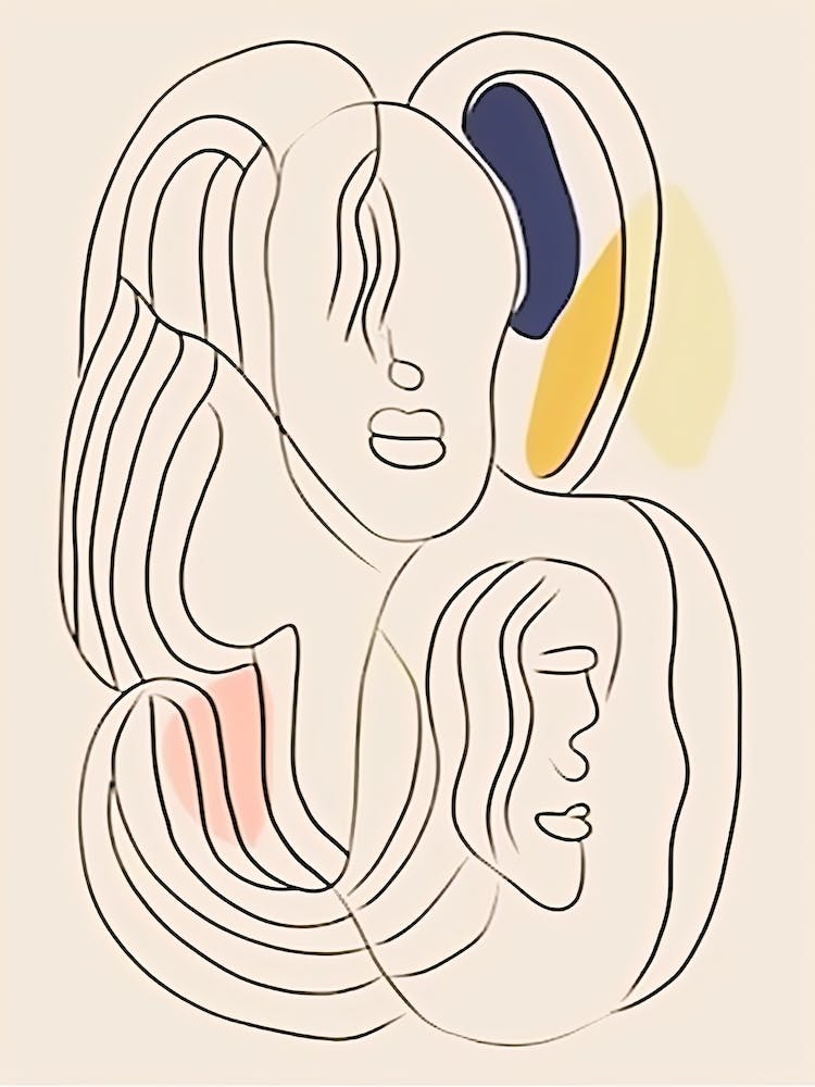 Enigma Line Art Abstract 3