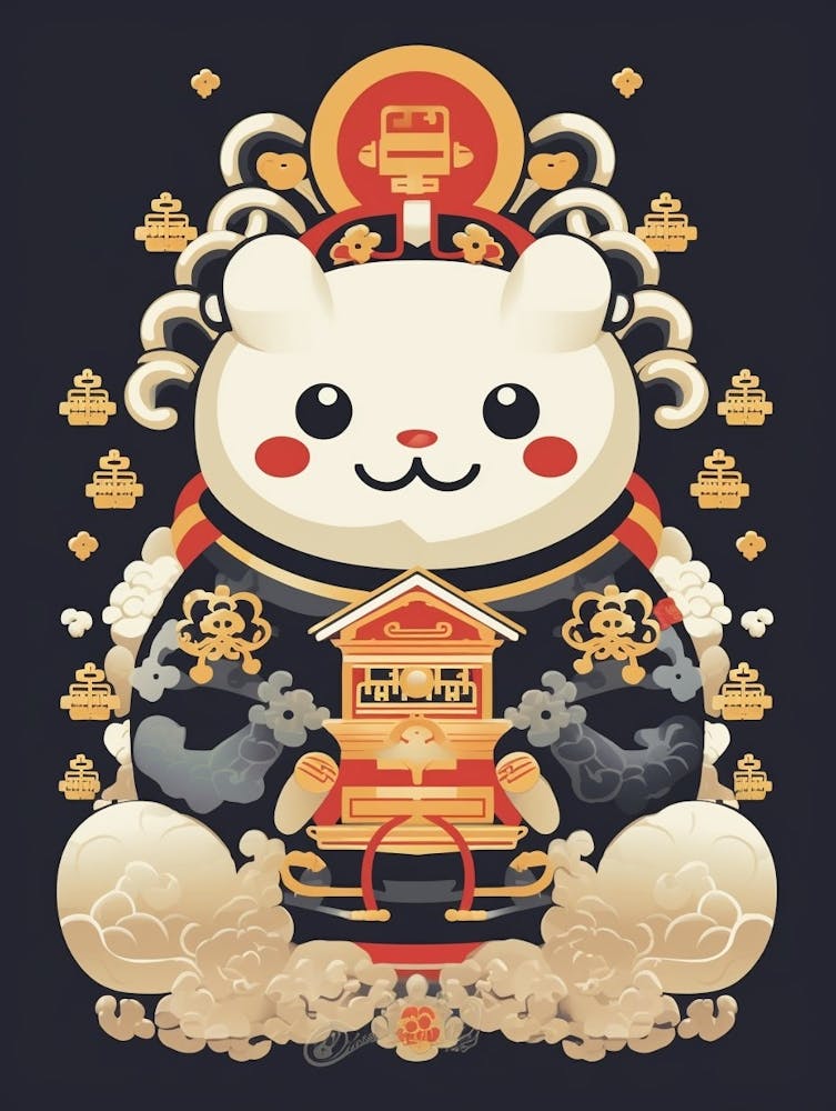 Maneki Neko Lucky Cat Japanese 11