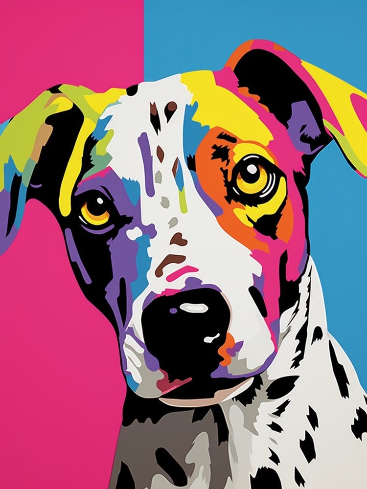 Pop Art Dog Cartoon Style 1