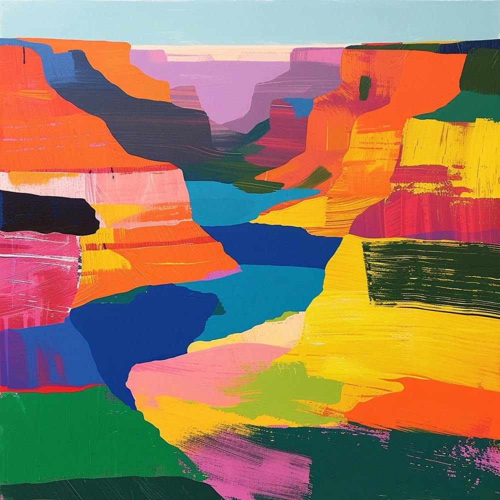 Abstract Travel Collection Grand Canyon National Park Arizona 1