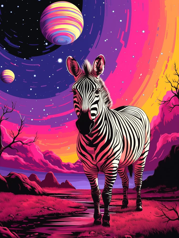 Zèbre dans l'Espace
