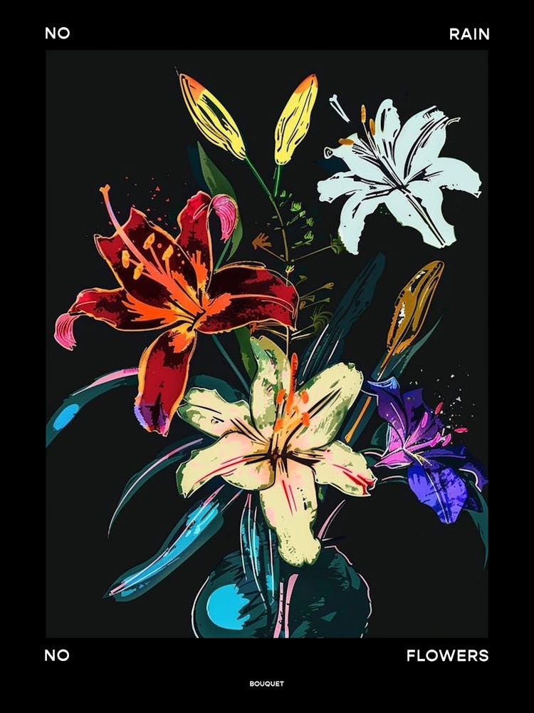 No Rain No Flowers Poster Bouquet 2