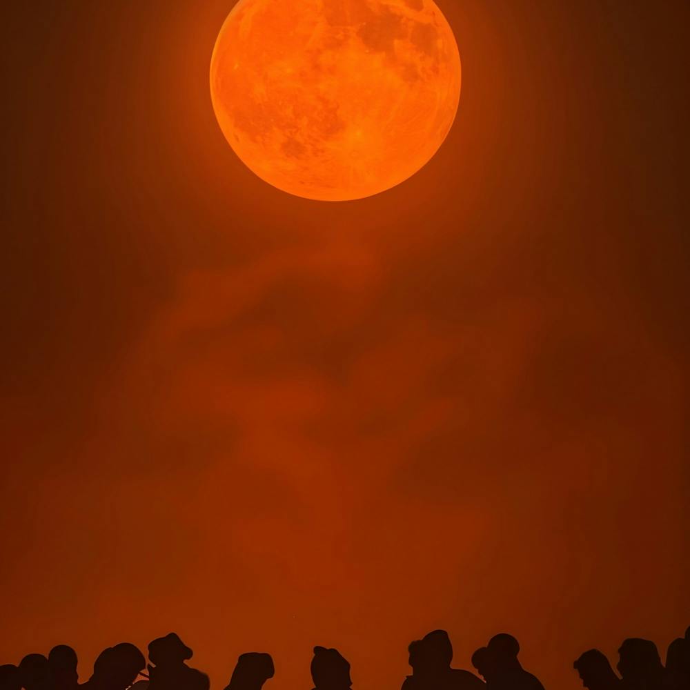Full Red Moon