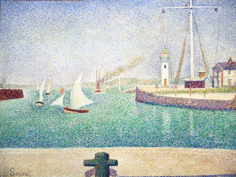 Entrée Du Port D Honfleur (1886), Georges Seurat
