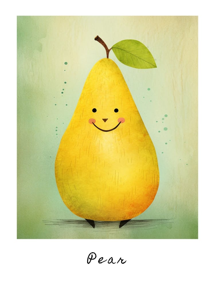 Friendly Kids Pear 5 Poster