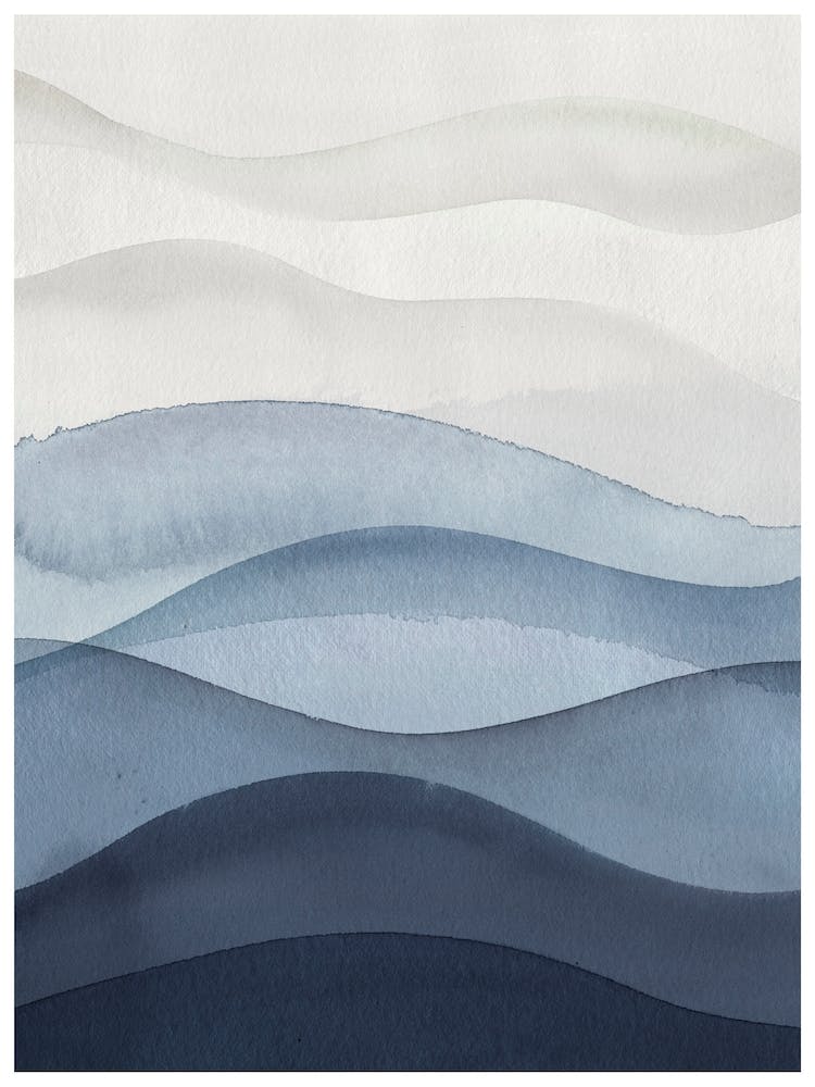 Blue Abstract Waves