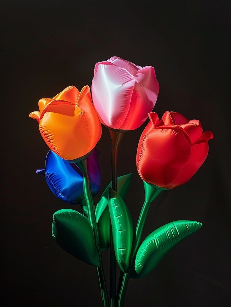 Bright Inflatable Flowers Rose 6