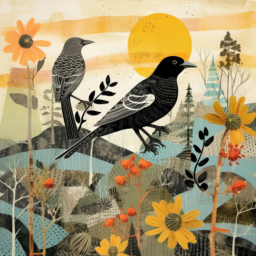 Bird In Nature Cowbird 3