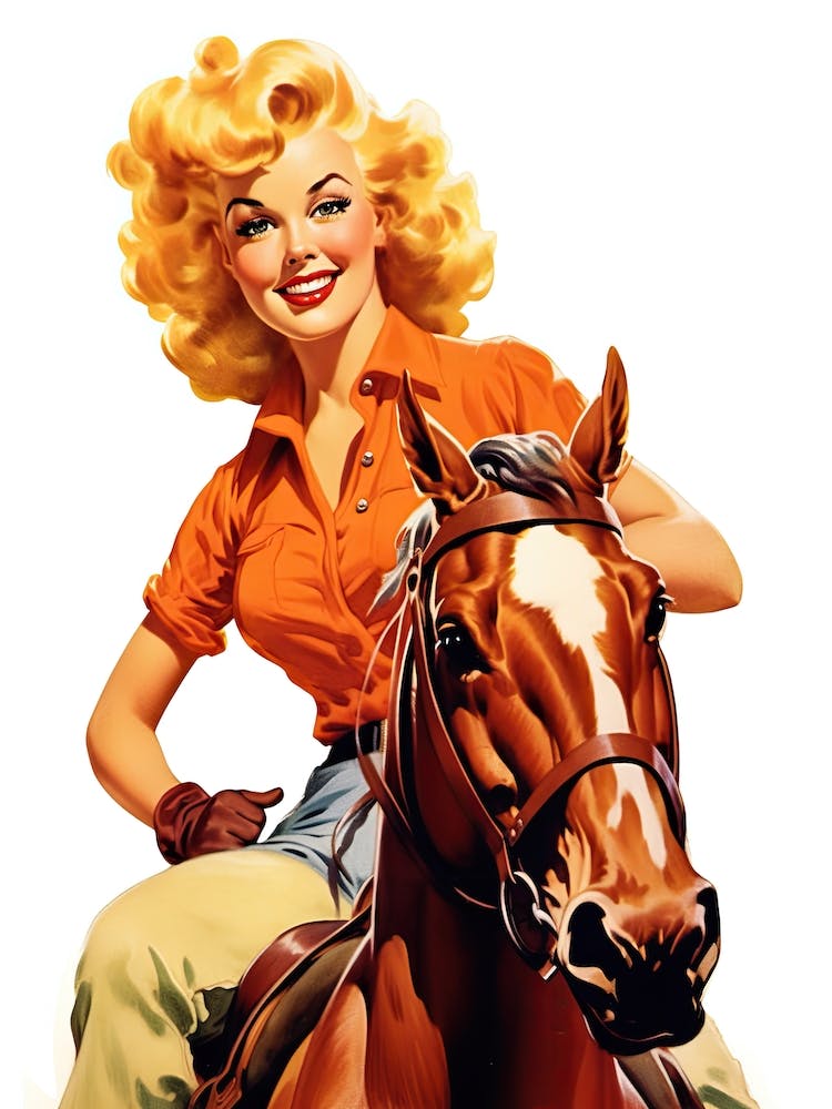 Cowgirl Américaine Rétro 2