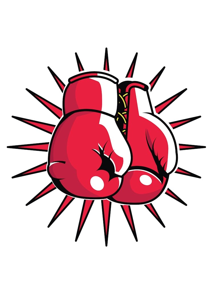 Red Boxing Gloves Logo