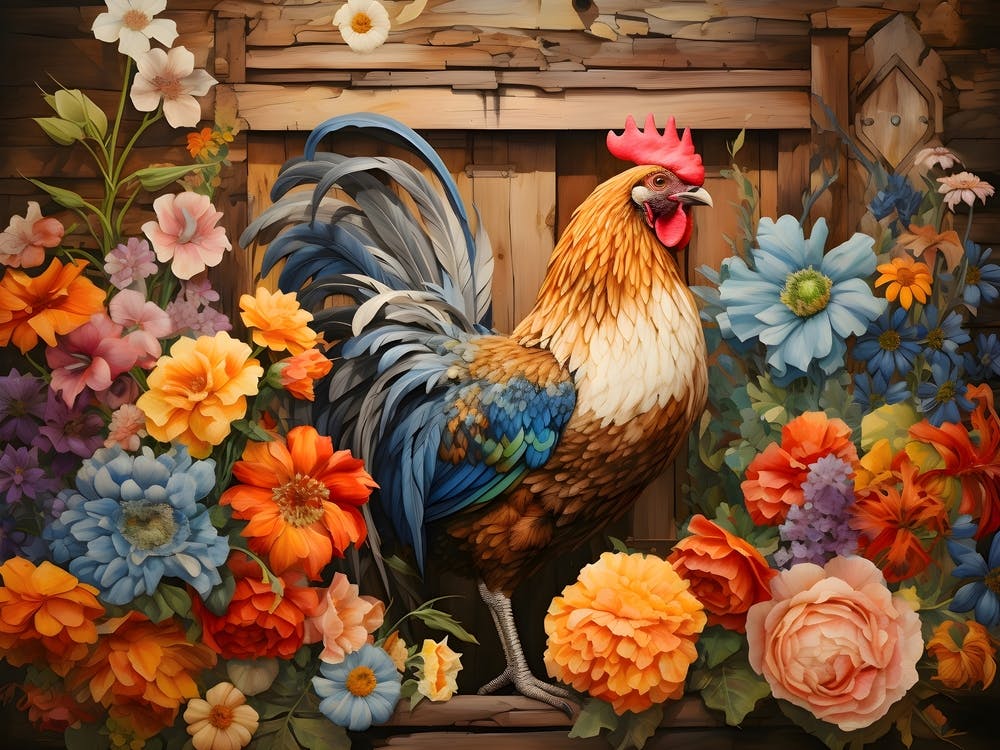 Rooster On The Farm 2