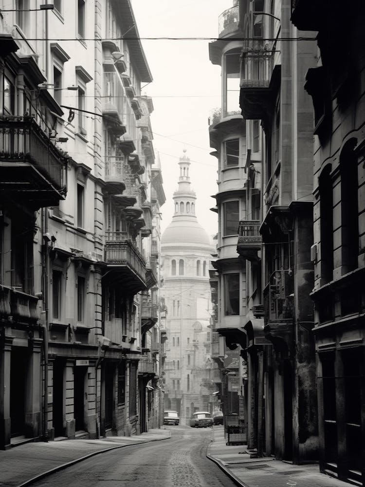Genoa, Italy, Black And White Photography 1