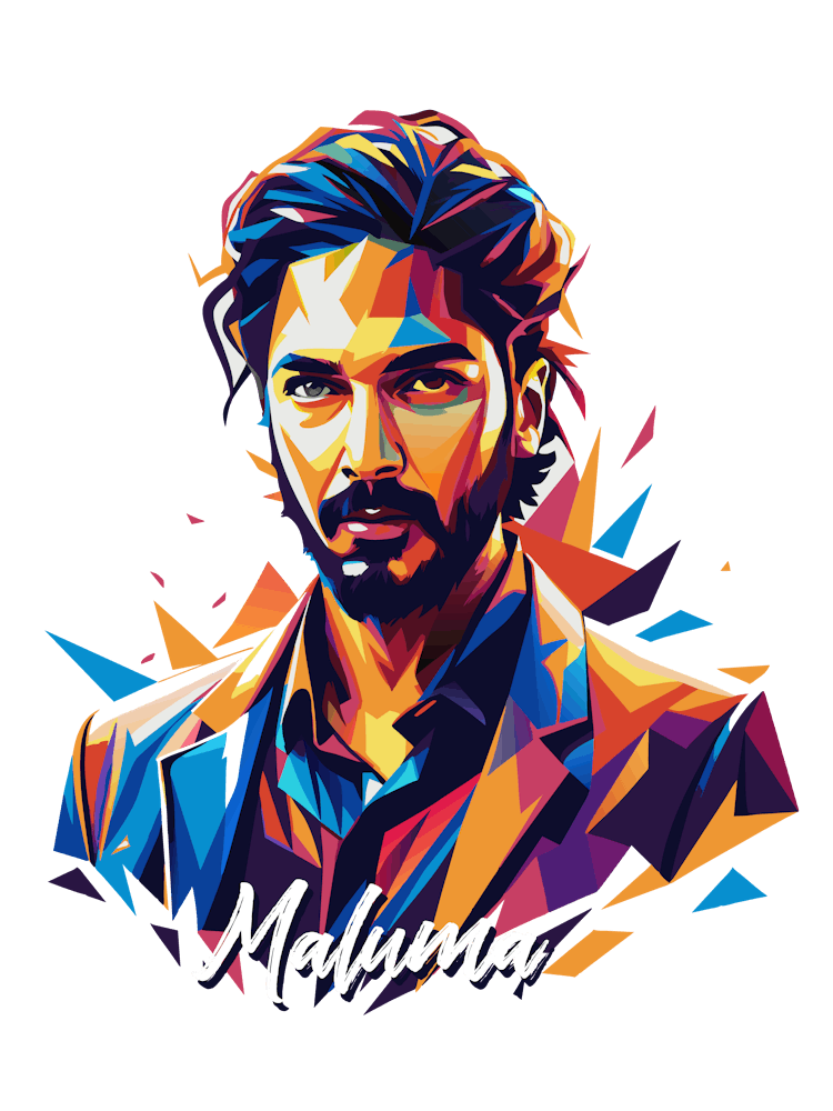 Maluma 01 Portrait Music Icon Style WPAP Pop Art