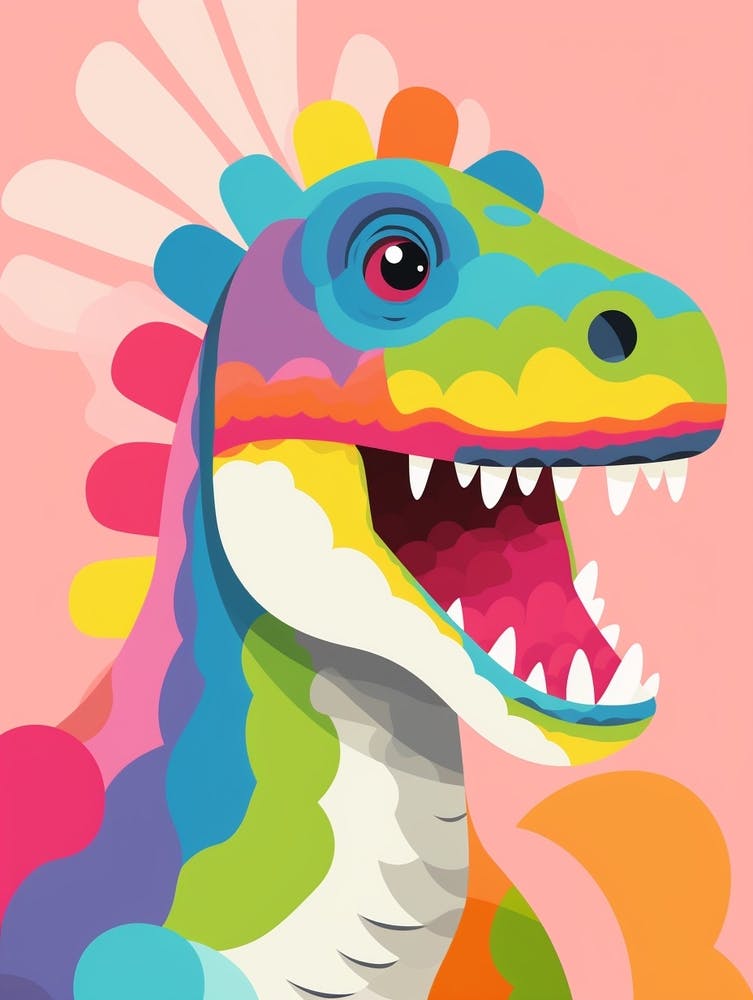 Colourful Dinosaur Herrerasaurus 1