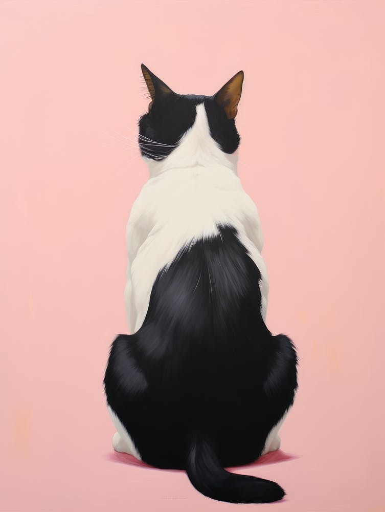 Sitzende Katze
