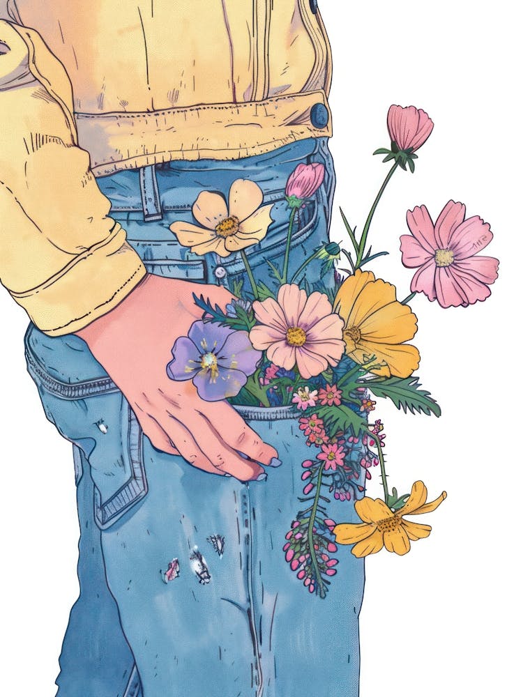 Denim Blossoms