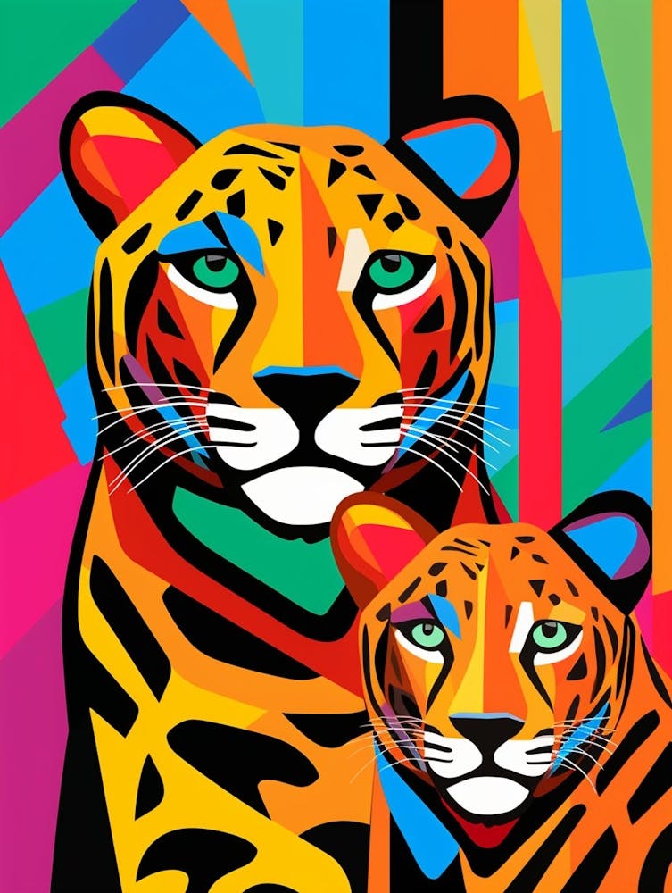 Cheetah Abstract Pop Art 4
