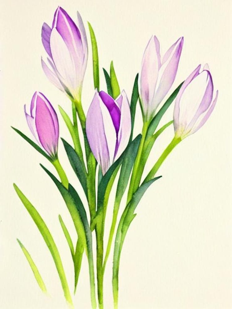 Krokus Vintage Blumen Blume