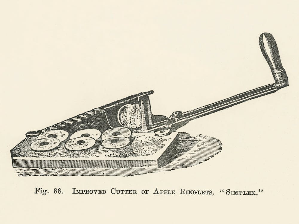 Vintage Illustration Of Apple Ringlets, Cutter, Simplex, John Wright