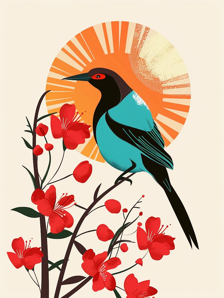 Vogel auf einem Ast