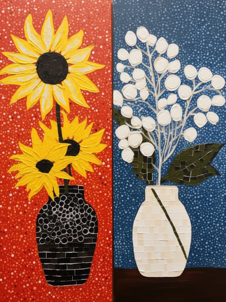 Sunflowers And Lilies