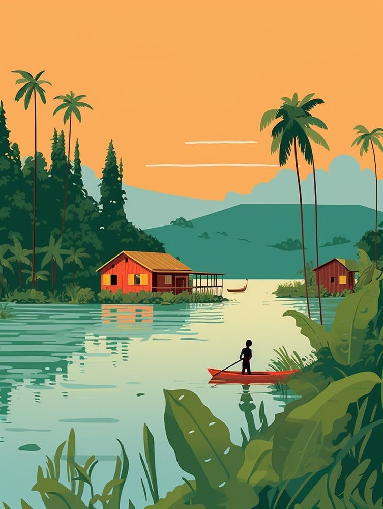 Solomon Islands Reiseillustration