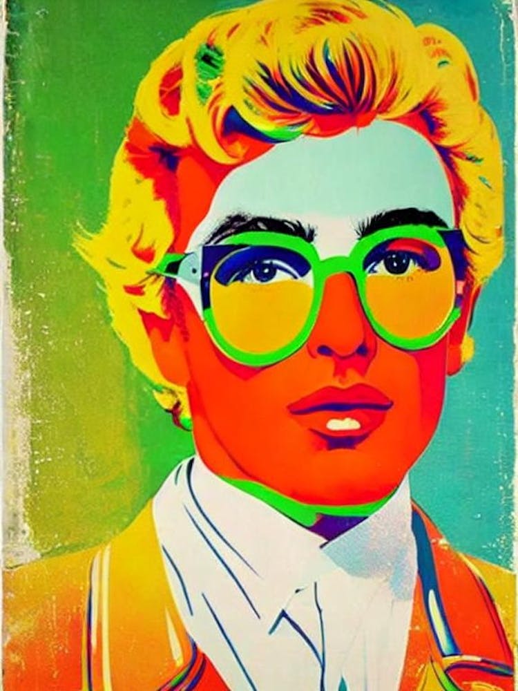 Sfera Ebbasta Colourful Pop Art