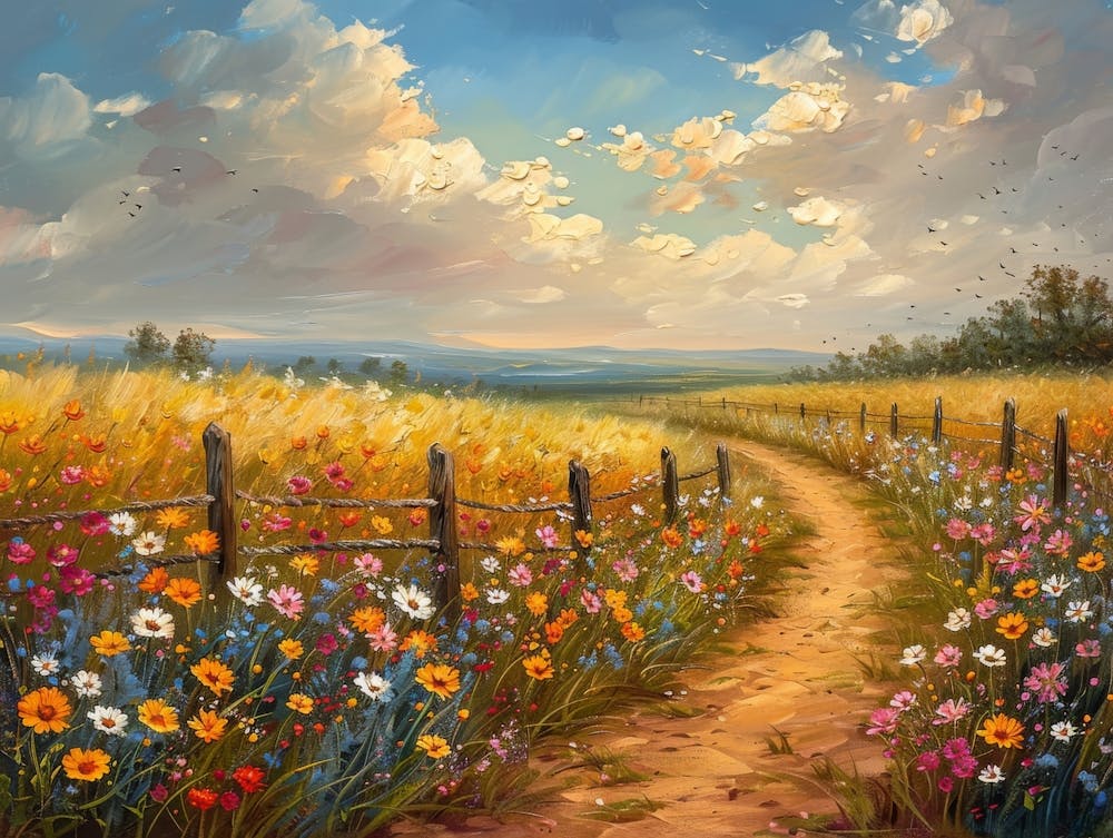 Chemin Dans Le Pré 2