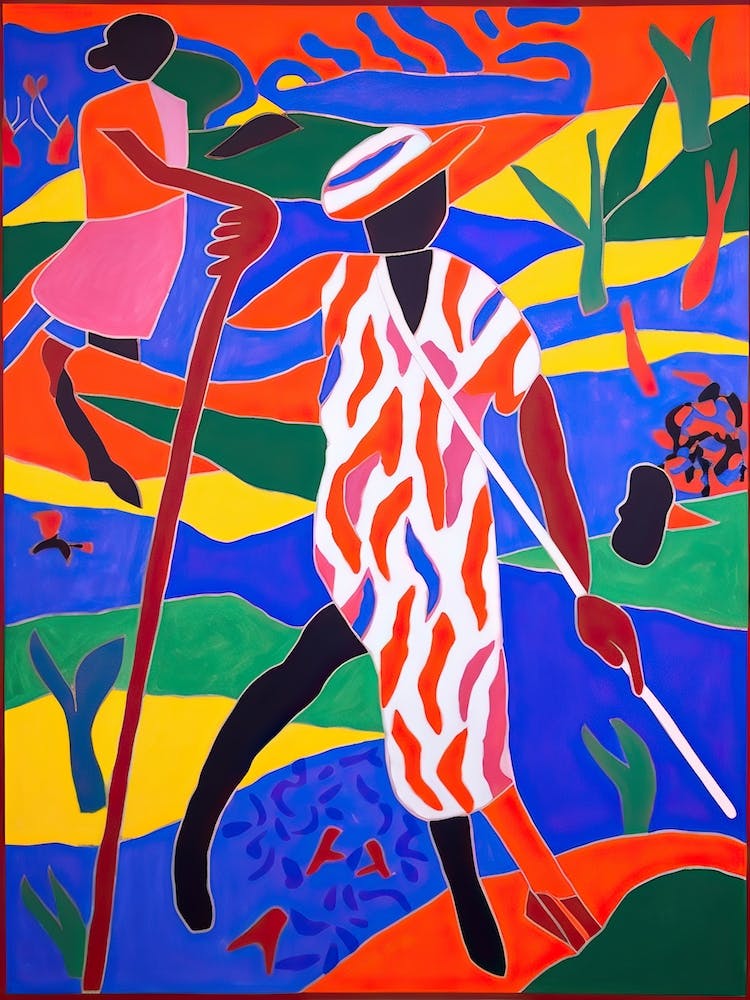 Football Soccer In The Style Of Matisse 6