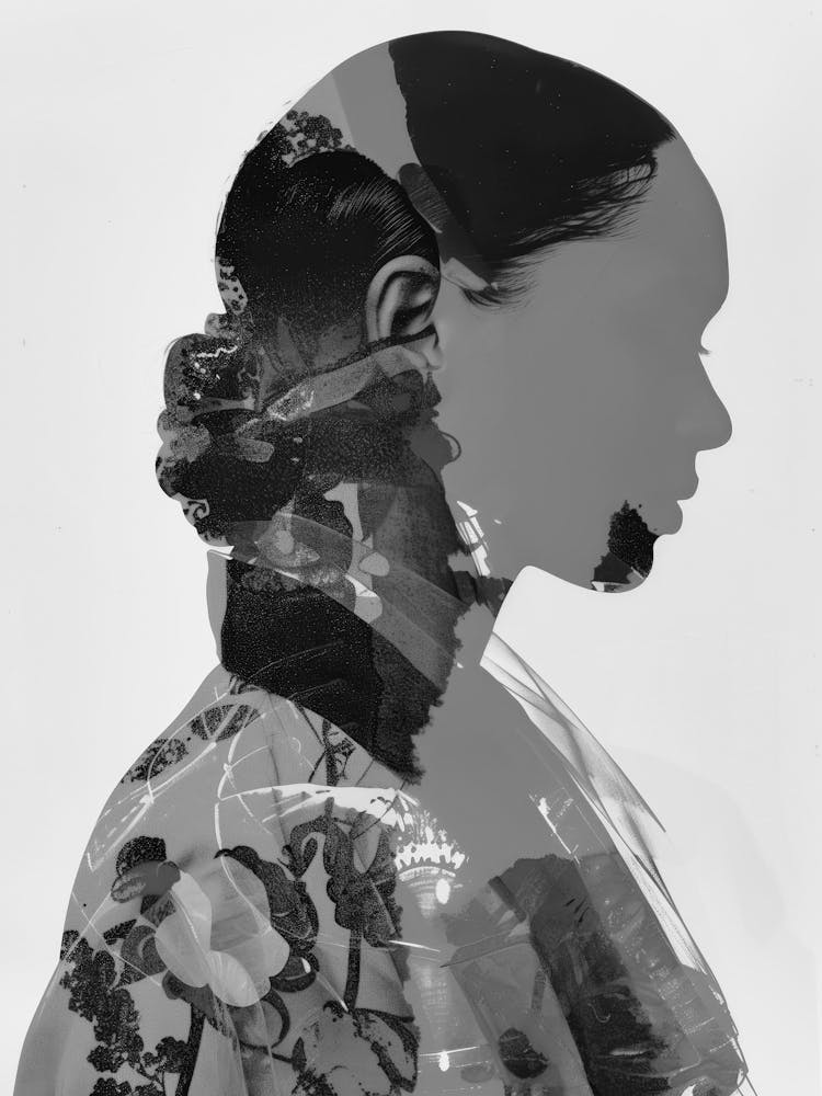 Schatten einer Frau