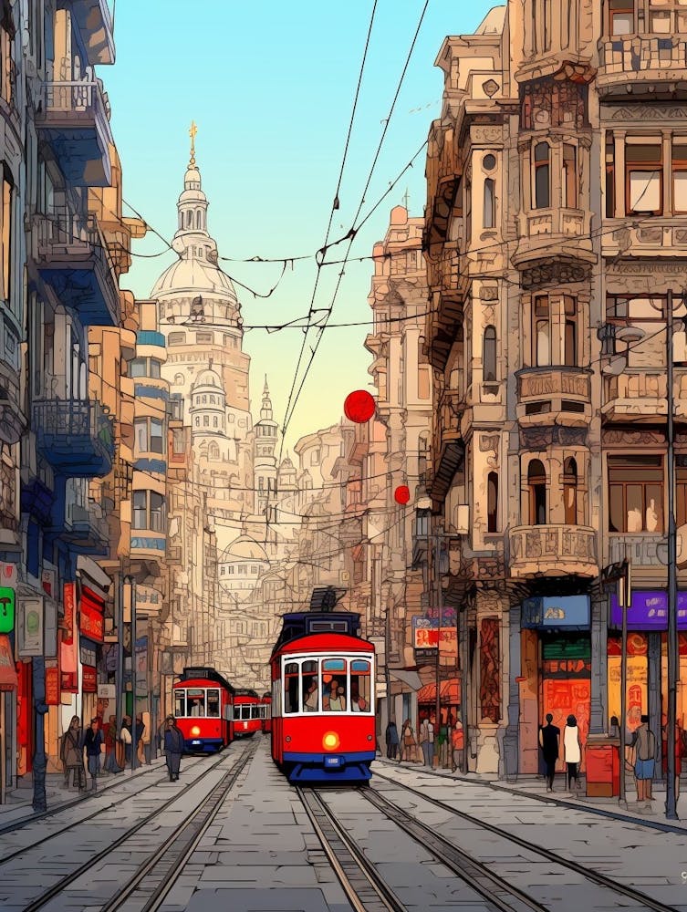 Istikal Avenue Pixel Art 8
