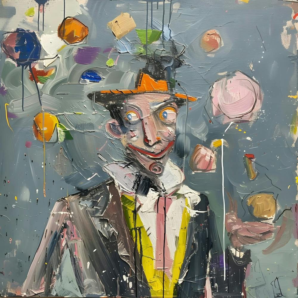 Whimsical Rhapsody in Grey