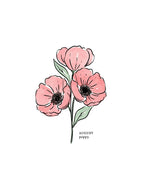 August Poppy Birth Flower 1