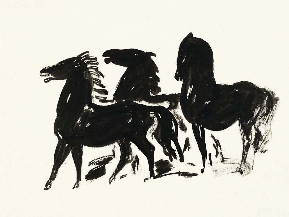 Vintage Wild Horses