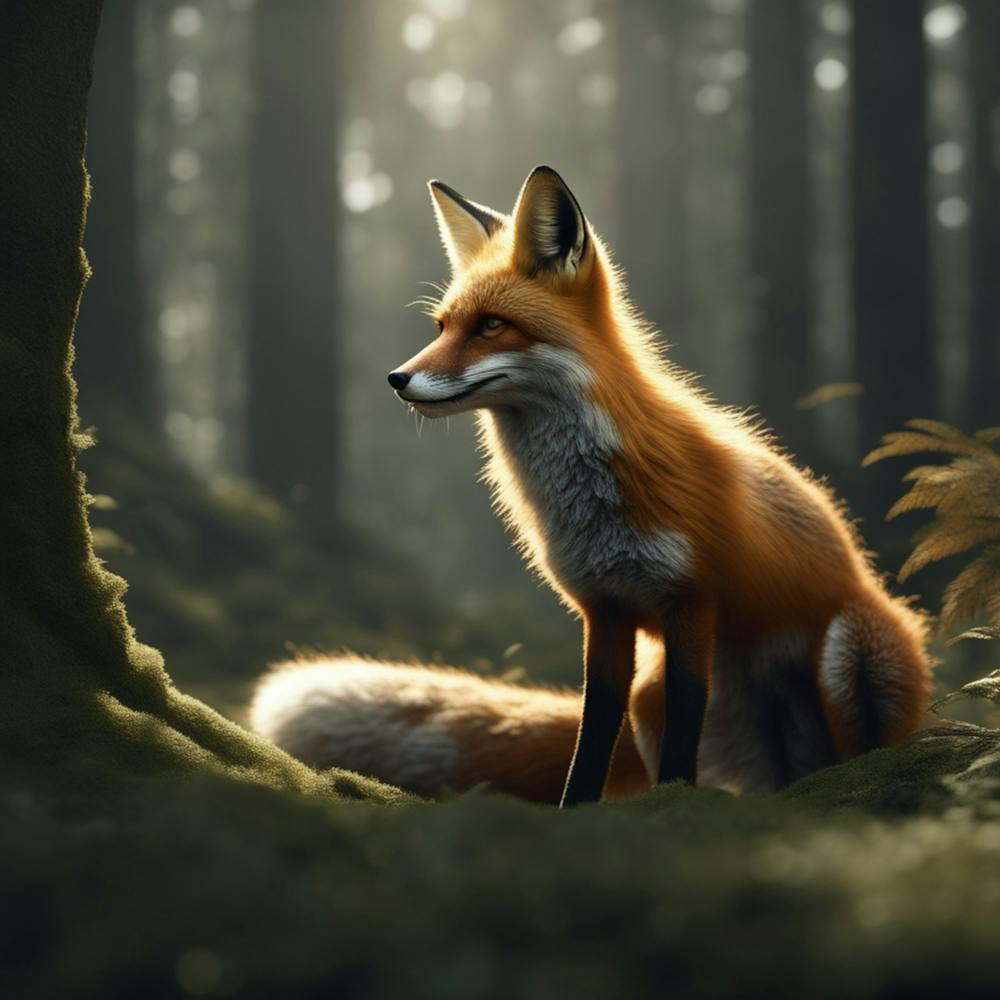 Red Fox In The Forest 54