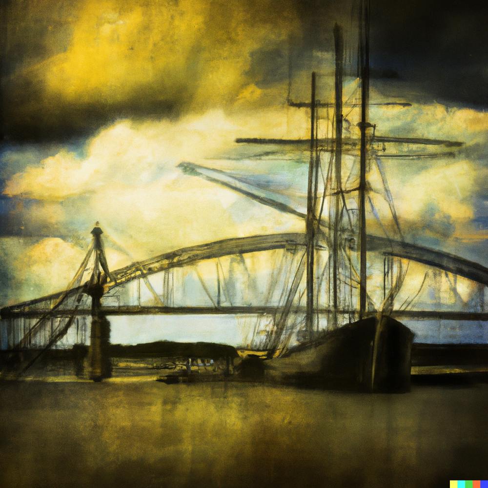 Micheangelo style of Sailing To Cape Cod