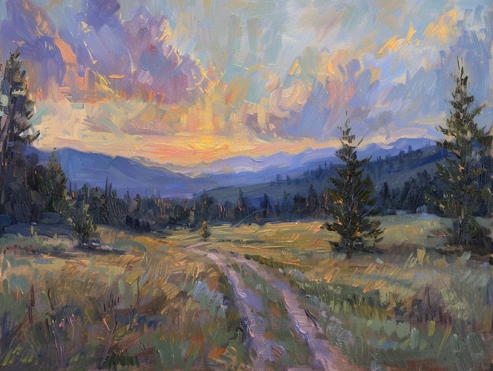 Western Sunset Landscapes Colorado 2